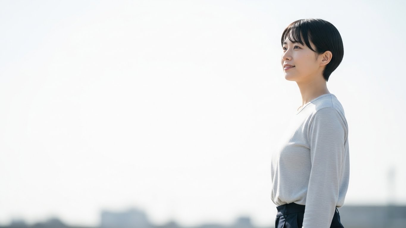 仕事しながら転職活動に前向きな一歩を踏み出す若手のイメージ