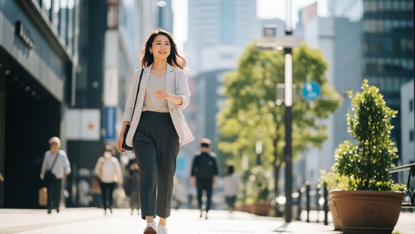 仕事を続けながら前向きに転職活動を進める若手のイメージ