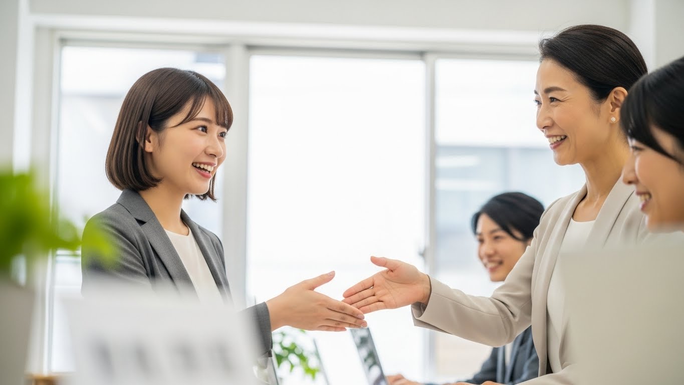 完璧なスキルよりも成長意欲を評価し、温かく迎える企業のイメージ