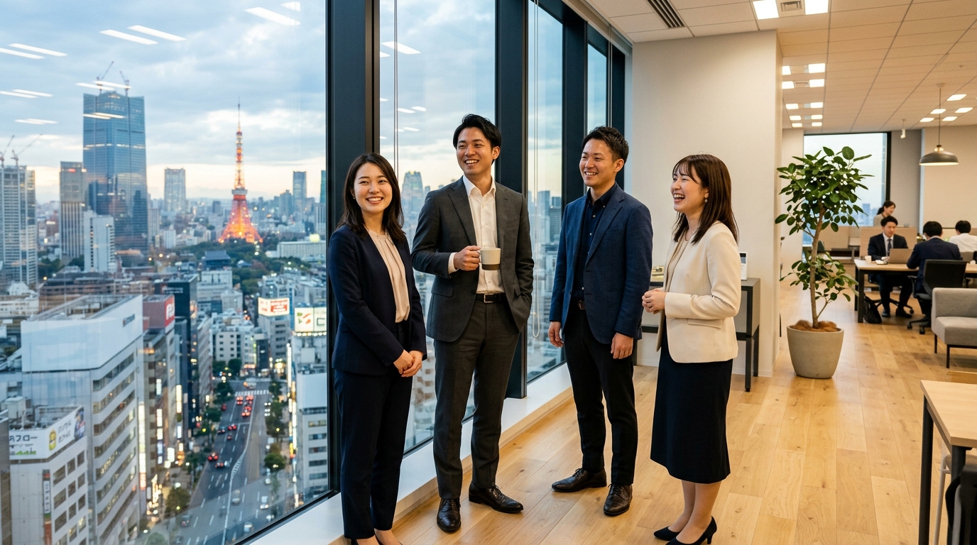 キャリアの方向性が決まり前向きな表情の若手ビジネスパーソン