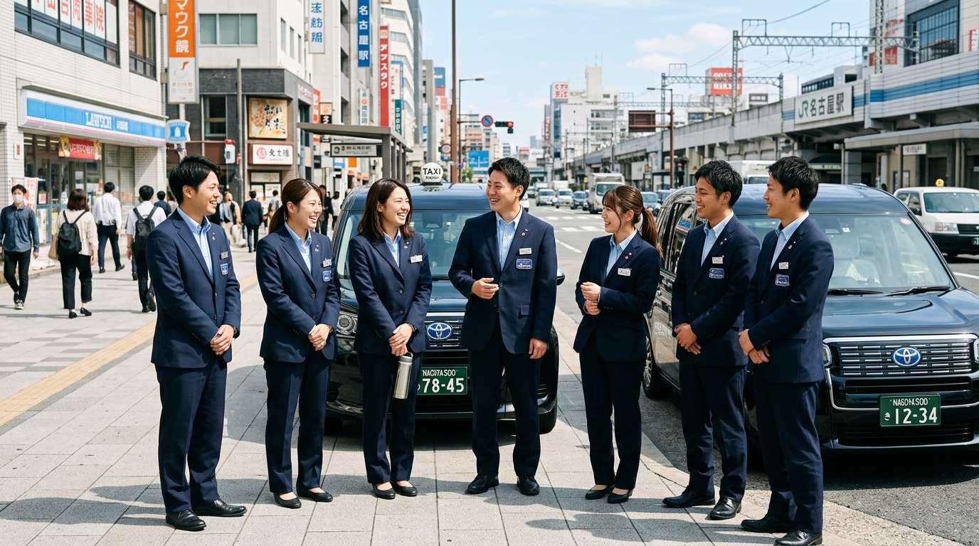 愛知県で若手タクシードライバーが活躍する職場環境と会社の特徴イメージ