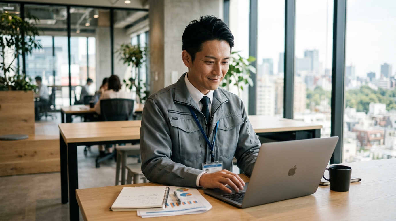 土木施工管理の年収やキャリアアップを考えるビジネスシーンのイメージ