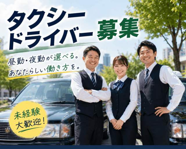タクシードライバー｜昼勤・夜勤選択OK◎未経験歓迎♪＜福岡市南区＞ イメージ